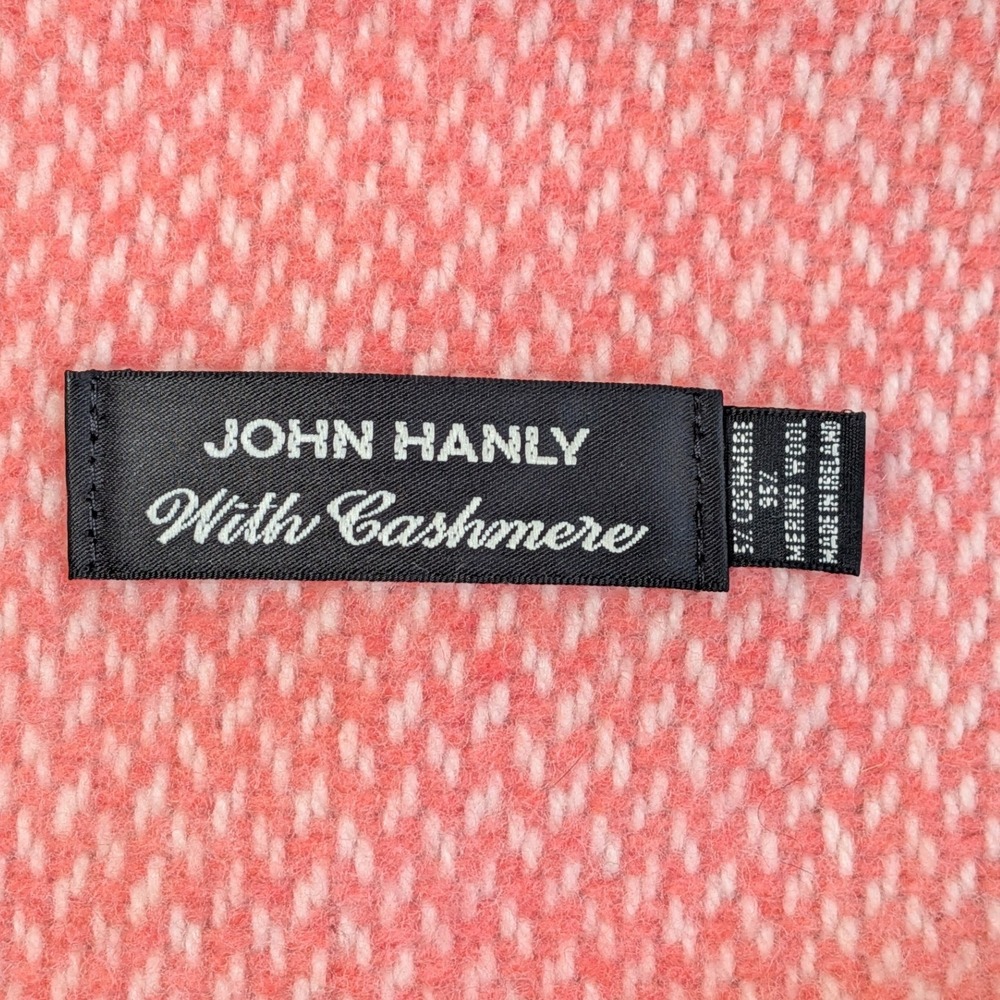 John Hanley With Cashmere Merino Wool Tassled Knit Multicolor Scarf - Picture 4 of 5